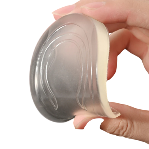 Sottopiedi ortopedici in silicone per uomo 2 cm EU 41–46 Aumento del tallone Ammortizzazione Supporto dell'arco Comfort durante la camminata e la lunga permanenza in piedi