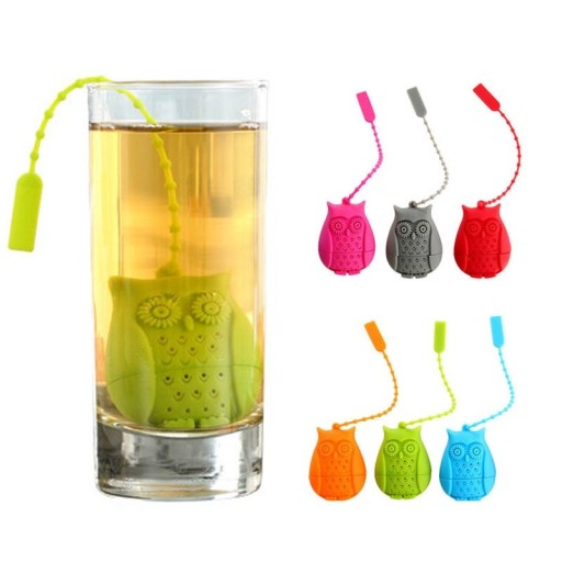 Soucoupe en silicone pour le thé en forme de hibou