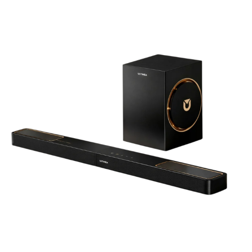 Soundbar ULTIMEA 3.1.2 Dolby Atmos 360 W priestorový zvuk s bezdrôtovým subwooferom HDMI eARC ovládanie aplikáciou čierny systém domáceho kina