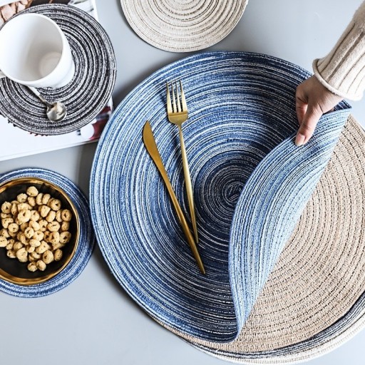 Sous-assiette en fibres de ramie