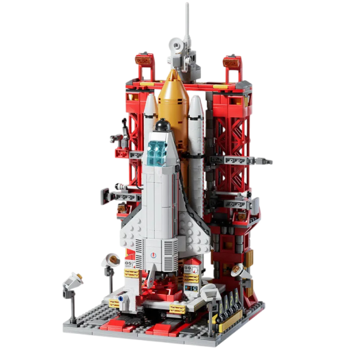 Space shuttle bouwpakket met lanceerplatform 1089 stuks Lengte 45 cm Ruimtebouwpakket voor kinderen Technisch model om in elkaar te zetten Speelgoed voor jongens