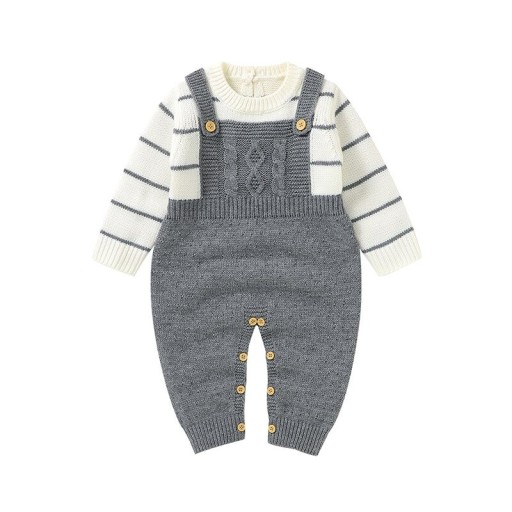Spädbarnsstickad jumpsuit T2629