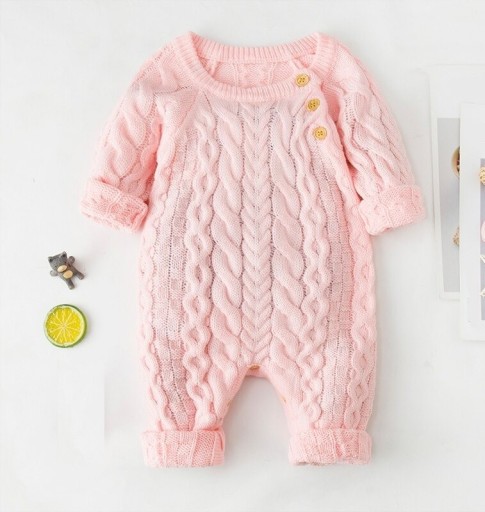 Spädbarnsstickad jumpsuit T2669