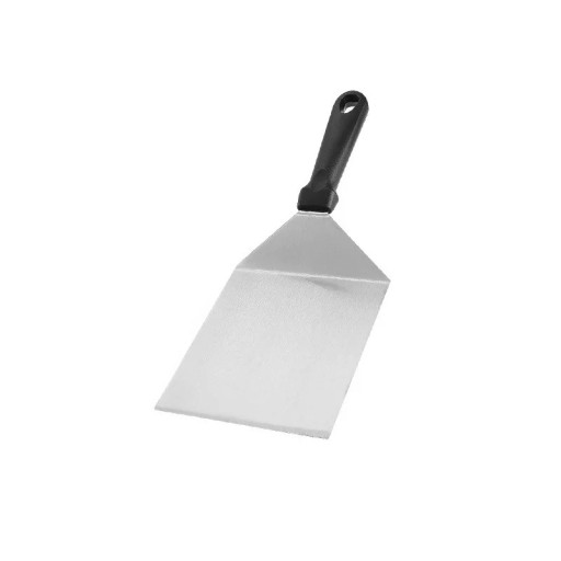 Spatola da griglia in acciaio inox con manico in plastica 32 x 13 cm Spatola per carne e hamburger Paletta da griglia Utensile da cucina in acciaio