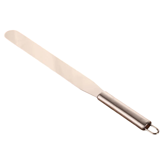 Spatule à pâtisserie en acier inoxydable pour glaçage crémeux de gâteau spatule plate 25,5 cm outil en acier inoxydable pour décorer les gâteaux ustensile de pâtisserie