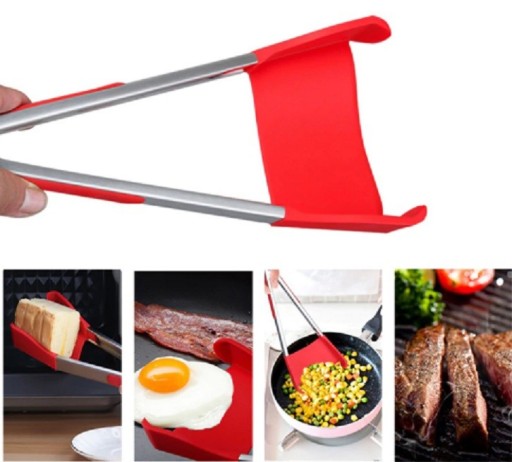 Spatule et pinces de cuisine 2 en 1 J1355