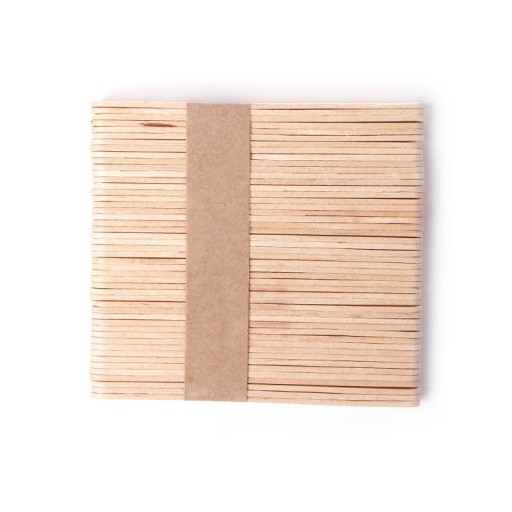 Spatules en bois pour application de cire - 50 pcs