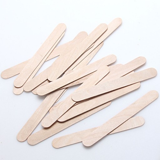 Spatules en bois pour l'application de cire - 10 pièces