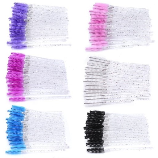 Spazzole per sopracciglia e ciglia 50 pz