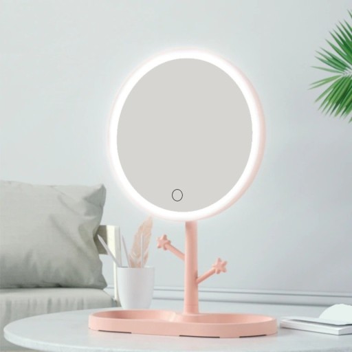 Specchio da tavolo con illuminazione