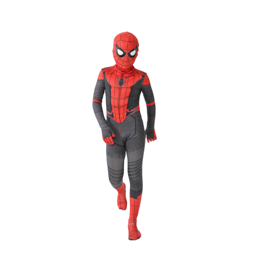 Spiderman kostym Pojkarnas kostym Cosplay Spiderman Spiderman dräkt Karneval kostym Halloweens mask Superhjälte dräkt V271
