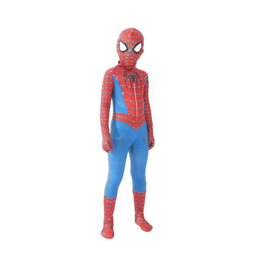Spiderman kostym Pojkarnas kostym Cosplay Spiderman Spiderman dräkt Karnevalskostym Halloweendräkt Superhjälteutklädnad V278