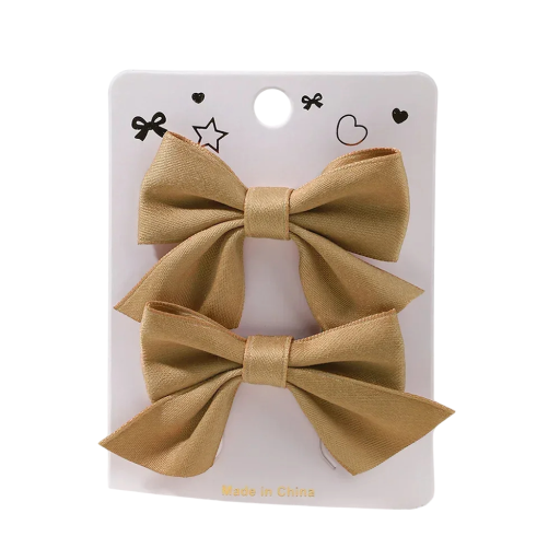 Spinki do włosów kokardki 2 szt. 6,4 x 3,8 cm Elegancka ozdoba do włosów Stylowe kokardy dla dziewczynek i kobiet Klasyczne spinki do włosów Urocza ozdoba