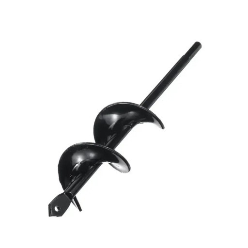 Spiral Drill for Soil 4x22 cm Carbon Steel Ground Auger for Posts Electric Drill for Planting and Soil Work Accessory Set