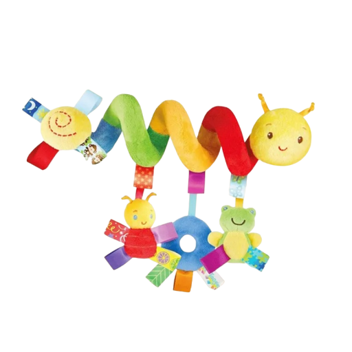 Spirale di peluche per neonati Bruco