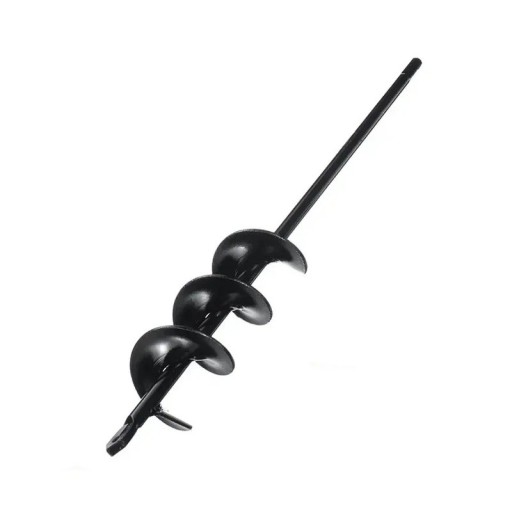 Spirálový vrták do země 4,6x37 cm Uhlíková ocel Zemní vrták do sloupků Elektrický nástroj na sázení rostlin Sada pro vrtání do půdy