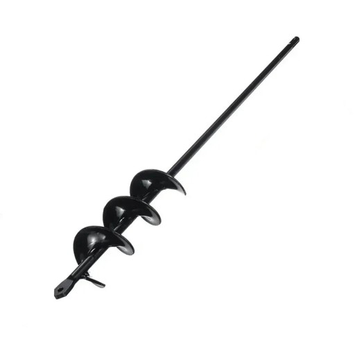 Spirálový vrták do země 5x45 cm Uhlíková ocel Zemní vrták do sloupků Elektrický nástroj pro sázení rostlin a cibulek Sada pro vrtání do půdy