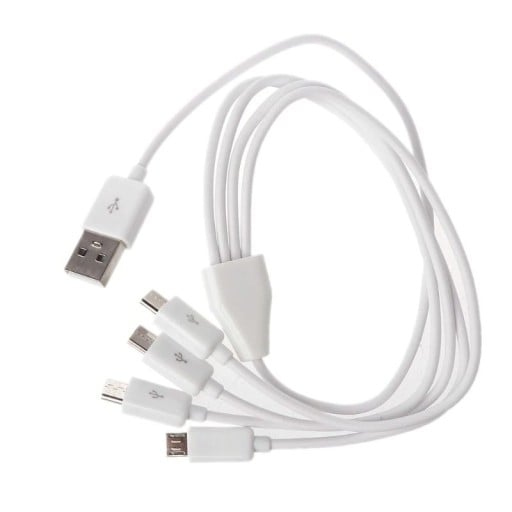 Split-Kabel USB auf 4x Micro USB 50 cm
