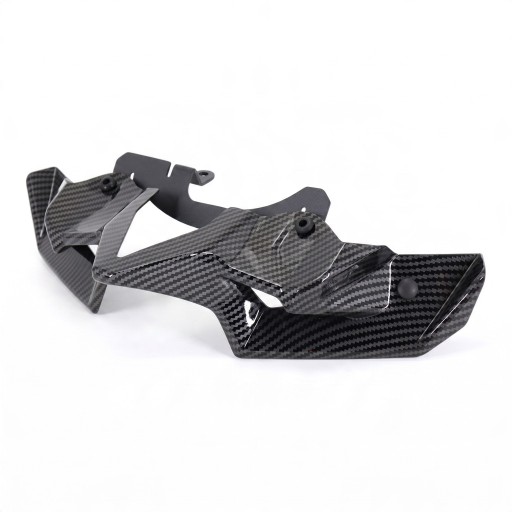 Spoiler aerodinámico delantero Kawasaki Z900 2020-2022 Winglety bajo el faro con soporte de metal Fibra de carbono Negro Accesorio para moto
