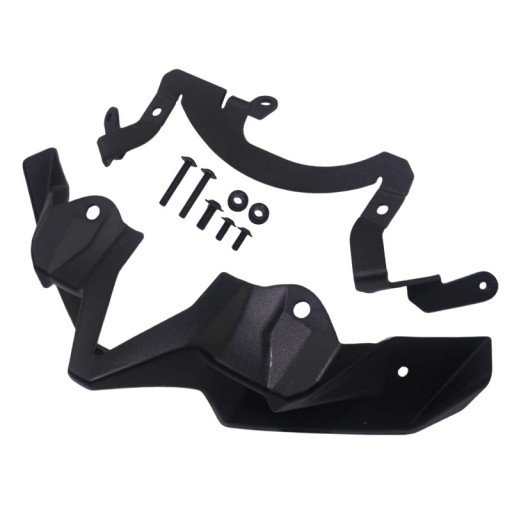 Spoiler dianteiro da carenagem para Kawasaki Z900 ZR900 2020–2024 Asa aerodinâmica em plástico ABS Preto fosco proteção contra pedras