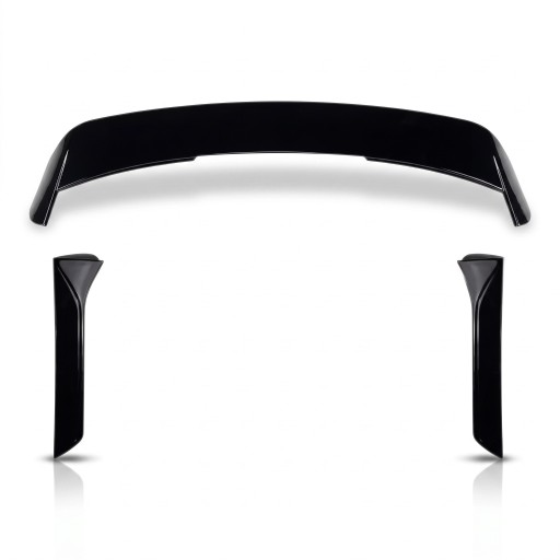 Spoiler para la ventana trasera, conjunto superior y laterales, cubierta del techo trasero, plástico ABS, negro brillante, para Seat Leon Mk3 5F FR 5