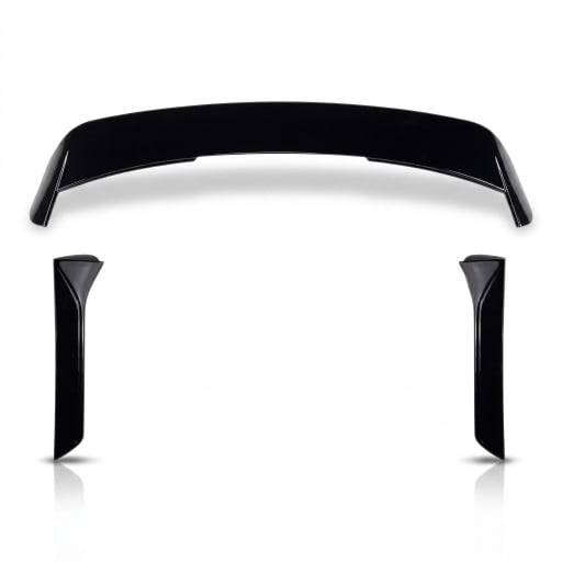 Spoiler per il lunotto posteriore, kit superiore e laterale, copertura del tetto posteriore, plastica ABS, nero lucido, per Seat Leon Mk3 5F FR 5