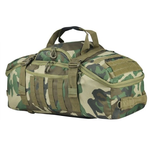 Sport- en reistasje 3-in-1 Rugzak en schoudertas Inhoud 80 l 68 x 35 x 30 cm Nylon 600D Camouflage Woodland Voor fitness en reizen