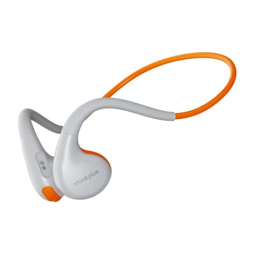 Sportieve draadloze hoofdtelefoon met botgeleiding Bluetooth 5.3 16 mm driver Tot 10 uur batterijduur HiFi geluid Oorhaak Wit Voor hardlopen en sport