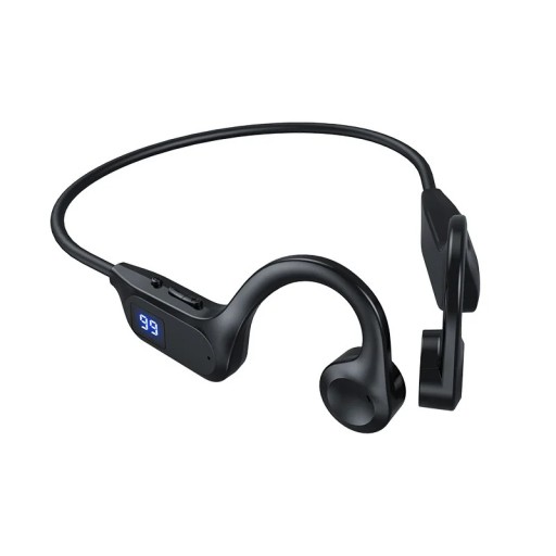 Sportieve draadloze hoofdtelefoon X7 met oorhaak Botgeleiding LED-display Batterij 180 mAh Geheugen titaniumlegering Voor hardlopen en fietsen