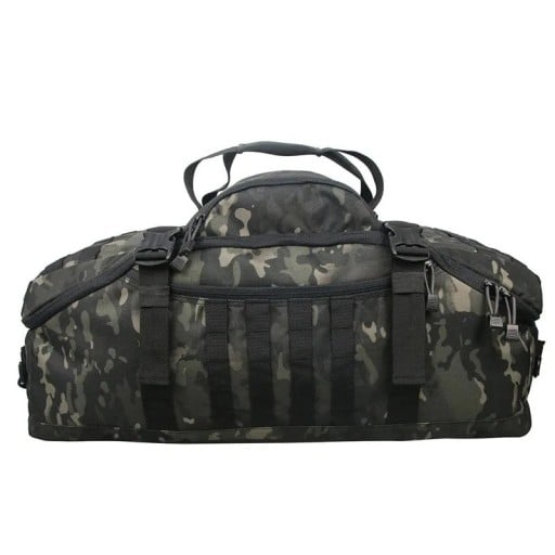Sportovní a cestovní taška 3v1 Batoh i taška přes rameno Objem 30 l 50 x 25 x 20 cm Nylon 600D Maskáčová Black Multicam Na fitness a cesty