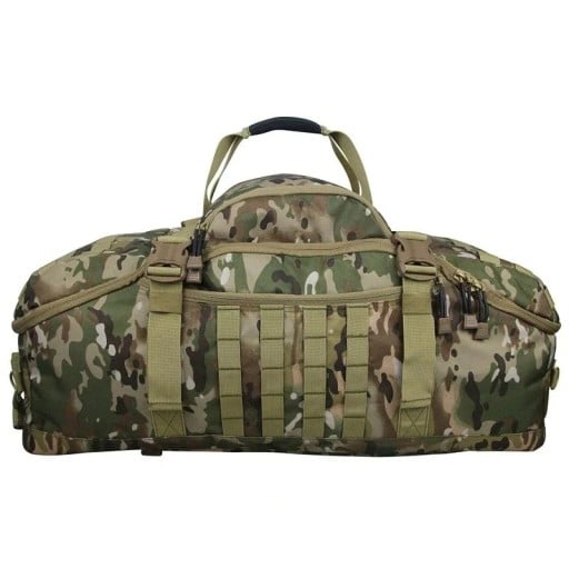 Sportovní a cestovní taška 3v1 Batoh i taška přes rameno Objem 30 l 50 x 25 x 20 cm Nylon 600D Maskáčová OCP Na fitness a cestování