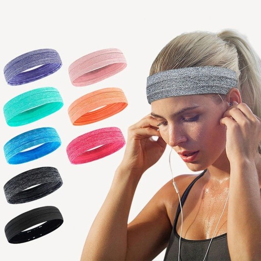 Sportovní čelenka na hlavu Pružný savý materiál na běh, jógu, posilování i volný čas Pohodlné nošení Více barevných variant