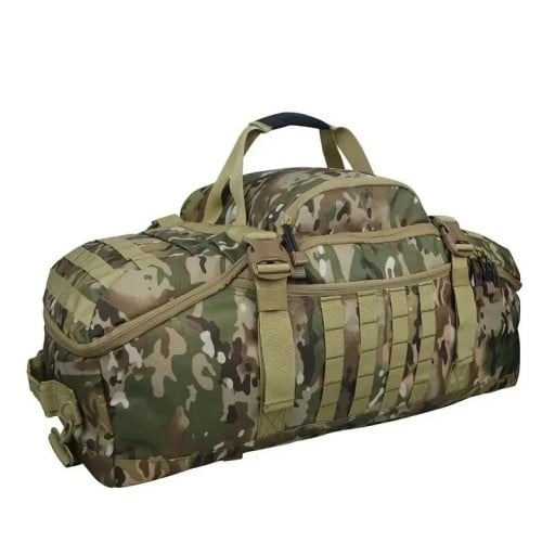 Sportowa i podróżna torba 3w1 Plecak i torba na ramię Pojemność 45 l 60 x 30 x 25 cm Nylon 600D Wzór maskujący OCP Na fitness i podróże