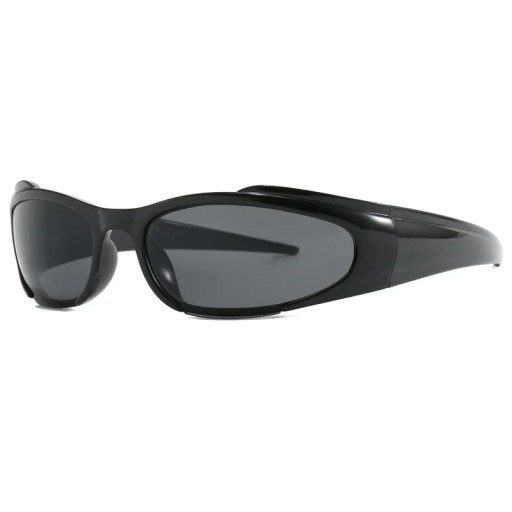 Sportowe okulary przeciwsłoneczne 147 mm szerokości 32,5 g ramka PC soczewki Uniwersalne czarne okulary przeciwsłoneczne do jazdy na rowerze