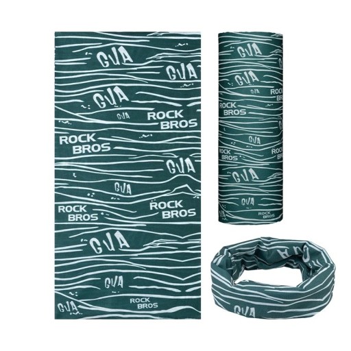 Sports Face Scarf with Blue Patterned Design Polyester Breathable Neck Gaiter Sun and Dust Protection for Sports