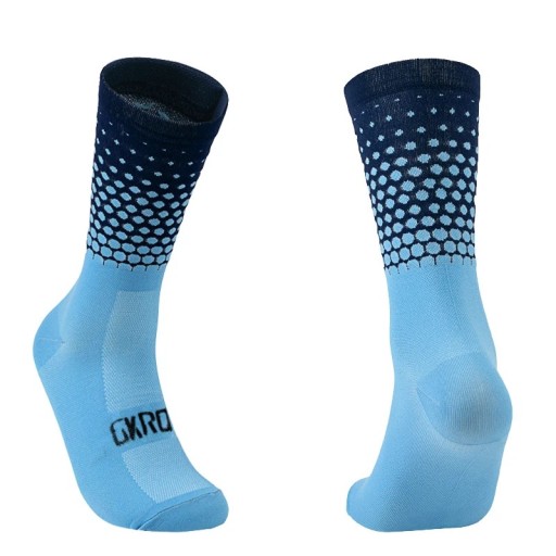 Sportskompressionssokker 37-45 EUR unisex udendørs skridsikre hurtigttørrende sokker elastisk nylon