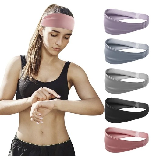 Sportsvedbånd 1 stk. Fleksibelt og absorberende pandebånd til løb, cykling, fitness, yoga og fodbold. Skridsikkert slid.