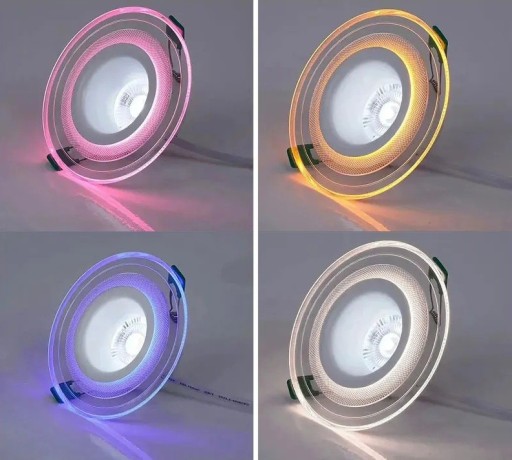 Spot LED încastrat colorat rotund 125 mm lumină de plafon iluminat sub tavan economic încorporat