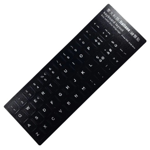 Sprachaufkleber auf der K2710-Tastatur