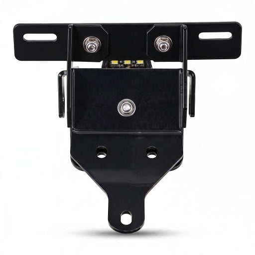 SPZ tartó CFMOTO 450SR 450NK 450SS 300SR 250SRS Rövid LED világítással 18 x 17 x 7,5 cm Alumínium Fekete Motorkerékpárhoz és sportos hátsóhoz