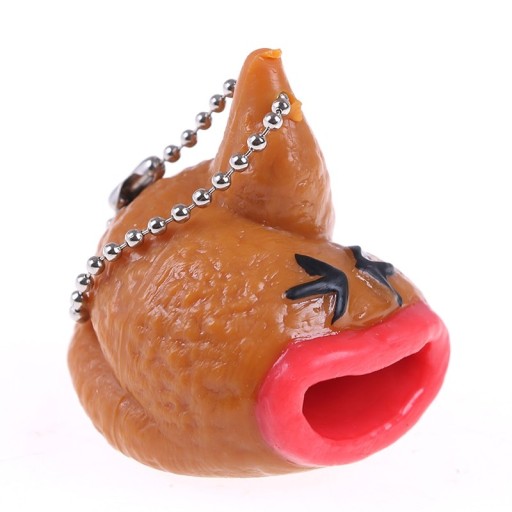 Squishy bajs nyckelring