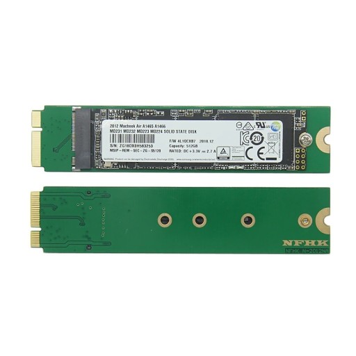 SSD-kiintolevy Macbook Airille asennustarvikkeineen