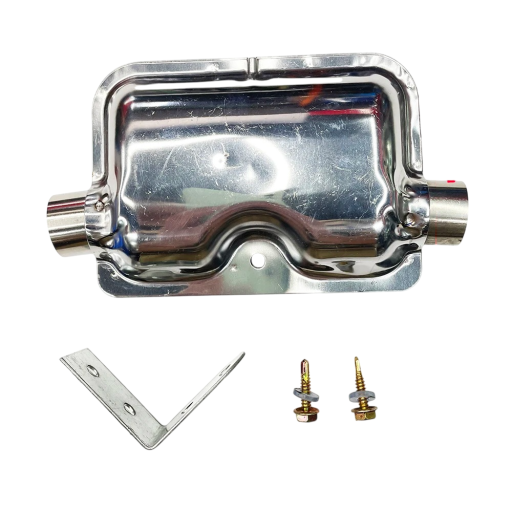 Stainless Steel 24 mm Inlet 24 mm Length 120 mm Universal Exhaust for Parking Diesel Heaters – Larger Diameter
