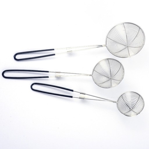 Stainless Steel Sieve with Silicone Handle