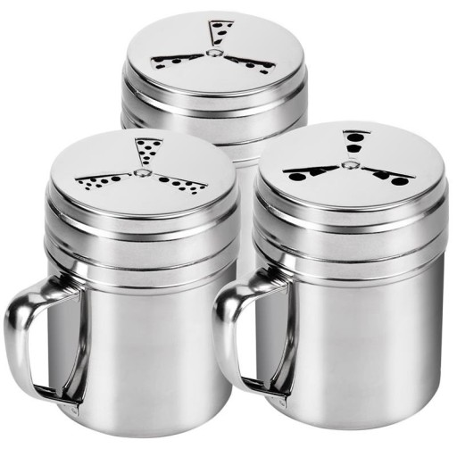 Stainless Steel Spice Jar Set 3 pcs