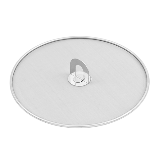 Stainless Steel Splatter Guard Lid 25 cm Pan Protection Against Grease Frying Lid Made of Stainless Steel Kitchen Utensil