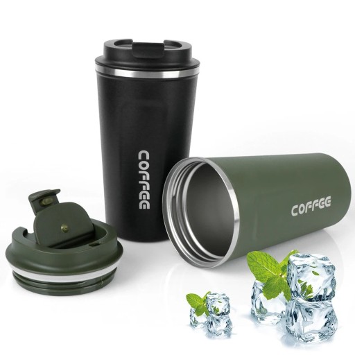 Stainless Steel Travel Mug 510 ml Double-Walled Vacuum Insulation Coffee and Tea Mug Durable Thermal Mug with Lid Leak-Proof Design Keeps Beverage Temperature