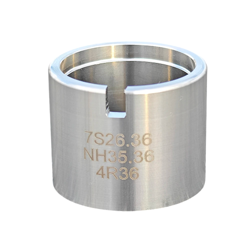 Stainless Steel Watch Movement Holder 35x28 mm for Calibres 7S26.36 NH35.36 4R36 for Precise Holding During Repairs and Assembly of Watches