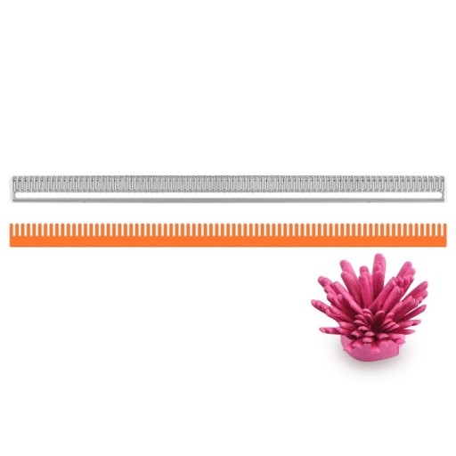 Stål utstansningsmall remsa för blommor 18,2 x 1,1 cm metall utstansare med smala utskärningar för scrapbooking pappershantverk