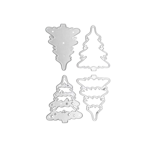 Stalen snijmal voor kerstboom 7,2×10,7 cm snijmallen metalen mal voor scrapbooking en het maken van kaarten